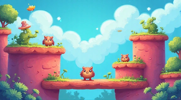 Cover art for an indie puzzle platformer