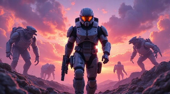 Cover art for a popular sci-fi shooter game