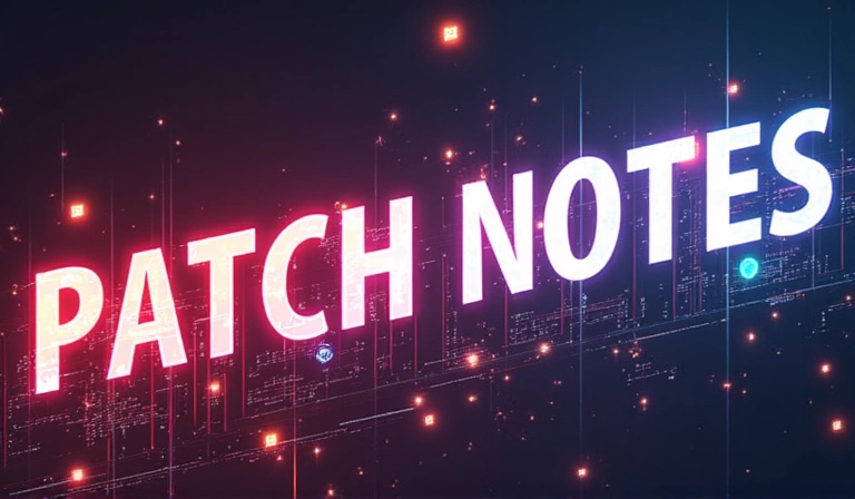 Upcoming game patch notes illustration