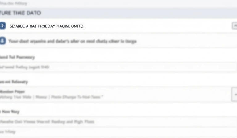 User interacting with data privacy settings