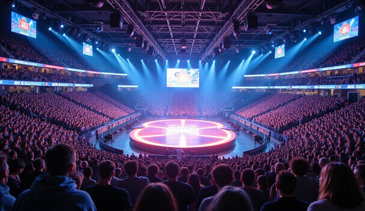 Esports stadium full of fans